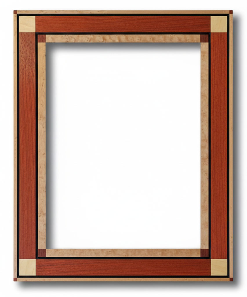 Arcobaleno 90 Placage érable moucheté padouk