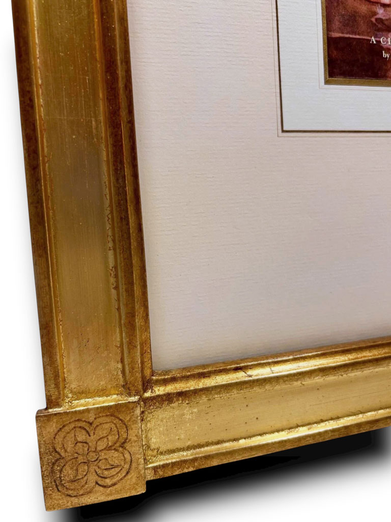 Eubée Rosace or mat et bruni