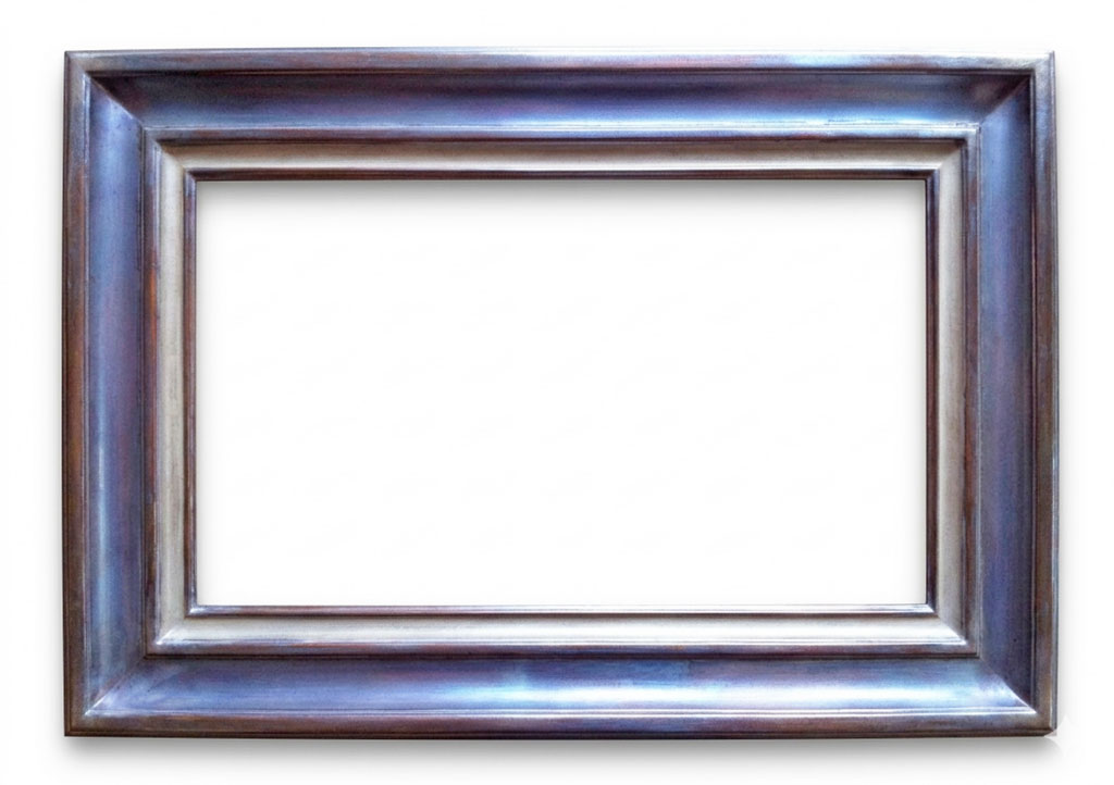 Orelle Argent mat et bruni mli ivoire patiné congé argent